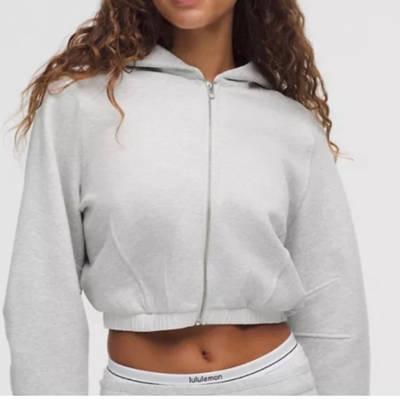 LULULEMON Relaxed Full Zip Crop Hoodie. - Picture 1 of 4